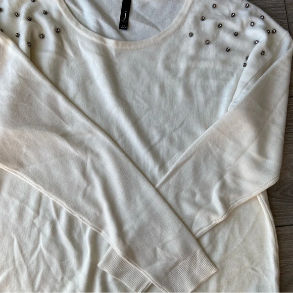 J Jess Beaded Embellished Soft  Pullover Sweater - Picture 7 of 16